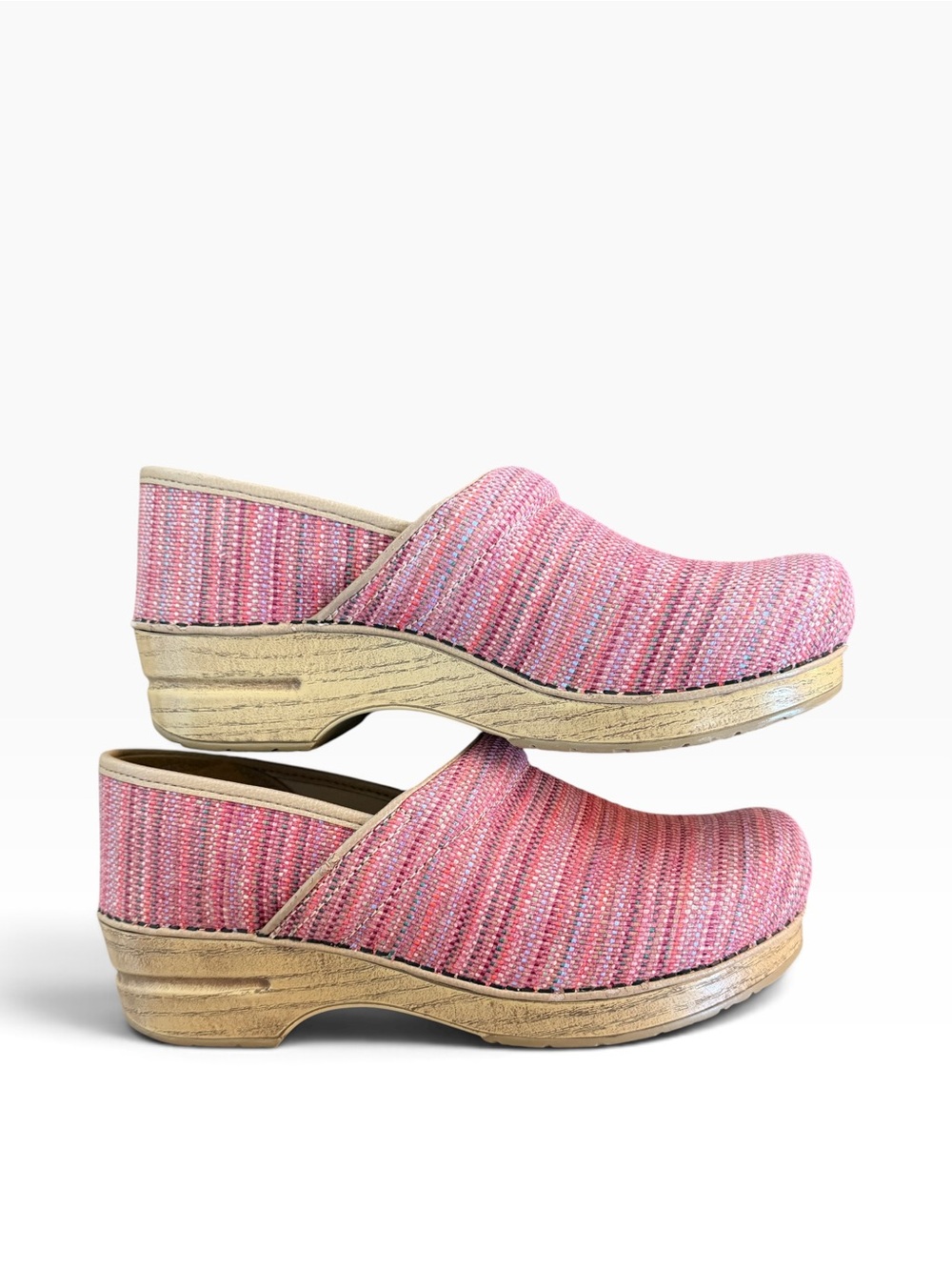 Dansko Canvas Pro Multi-Stripe Slip-On Women’s Boho Clog Sz 41 EU; U.S. 10.5-11 - Picture 4 of 9